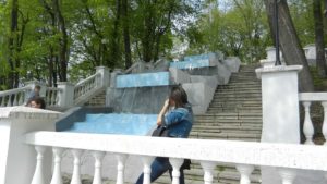 Городской парк. Каскад