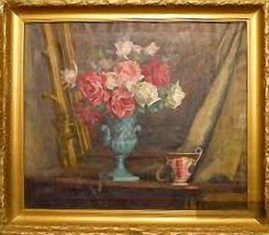 А. Л. Грен. Цветы. Холст, масло