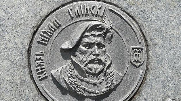 Изображение Глинского на памятном камне на месте Клецкой битвы Изображение Глинского на памятном камне на месте Клецкой битвы